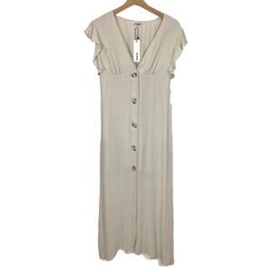 BB Dakota That's Amore Empire Waist Dress Eggshell Women's Size 4 NWT